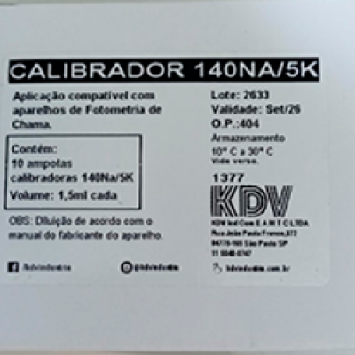 Soluo Sdio e Potssio 140NA/5K